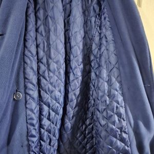 Blue peacoat, I only wore one time. Never got cold enough again to wear it.